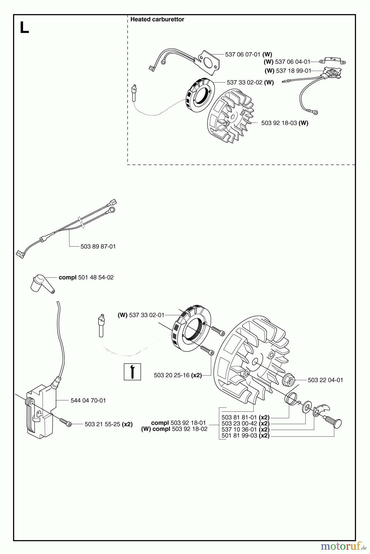  Jonsered Motorsägen CS2159 - Jonsered Chainsaw (2007-03) IGNITION SYSTEM #1