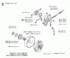 Jonsered CS2171 - Chainsaw (2005-05) Listas de piezas de repuesto y dibujos CLUTCH OIL PUMP