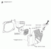 Jonsered CS2171 - Chainsaw (2007-01) Listas de piezas de repuesto y dibujos STARTER