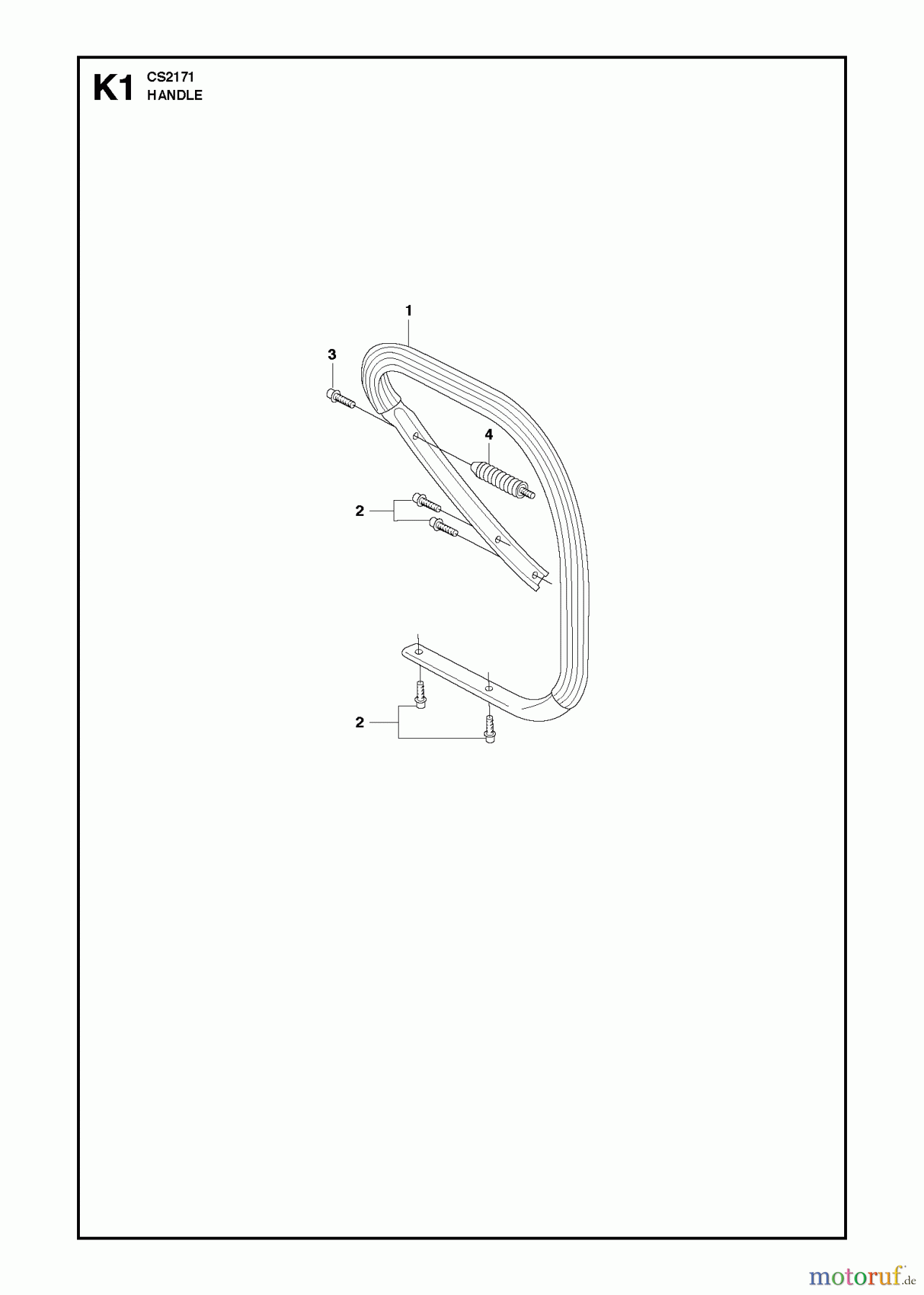  Jonsered Motorsägen CS2171 - Jonsered Chainsaw (2010-05) HANDLE #2