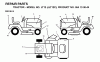 Jonsered LT12 (JLT12C, 954130044) - Lawn & Garden Tractor (2001-09) Listas de piezas de repuesto y dibujos DECALS