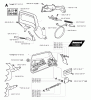 Jonsered CS2186 - Chainsaw (2002-08) Listas de piezas de repuesto y dibujos CHAIN BRAKE CLUTCH COVER