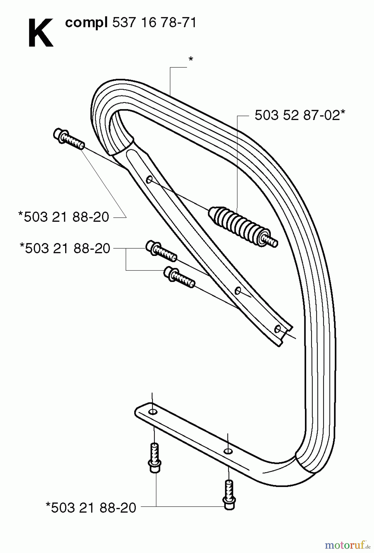  Jonsered Motorsägen CS2186 - Jonsered Chainsaw (2002-08) HANDLE #2