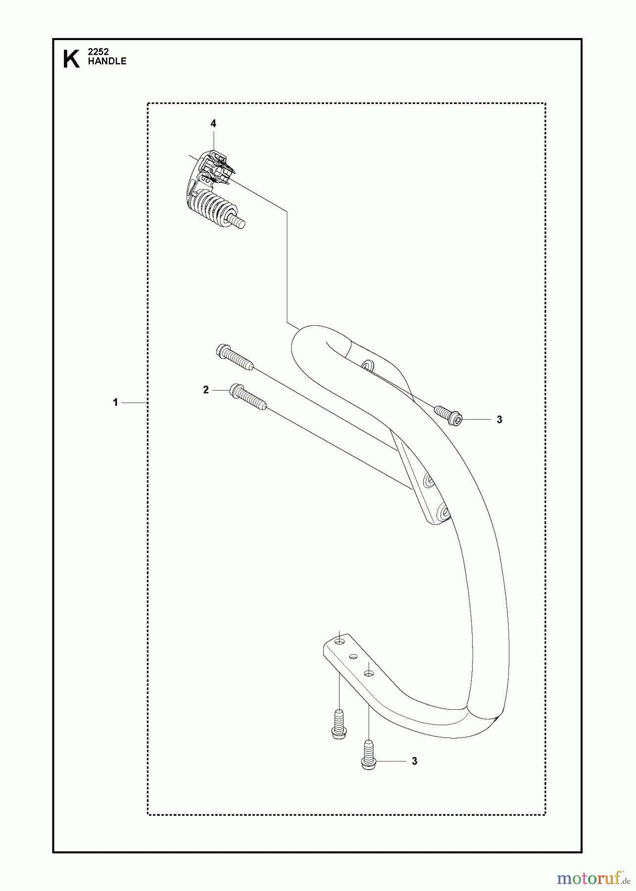  Jonsered Motorsägen CS2252 - Jonsered Chainsaw (2012-07) HANDLE