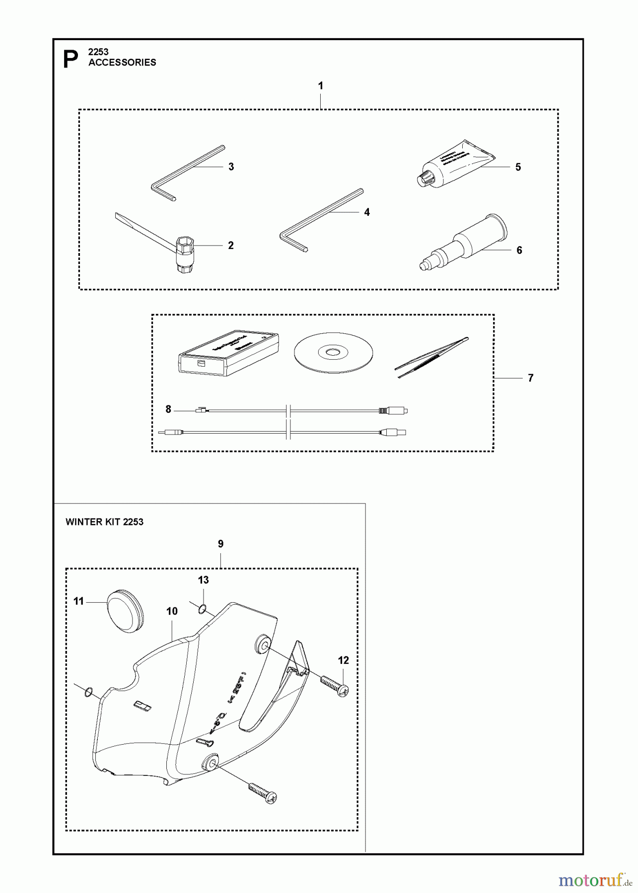  Jonsered Motorsägen CS2253 - Jonsered Chainsaw (2012-07) ACCESSORIES