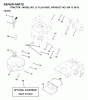 Jonsered LT13 (J81342F, 954130035) - Lawn & Garden Tractor (2000-04) Listas de piezas de repuesto y dibujos ENGINE CUTTING EQUIPMENT
