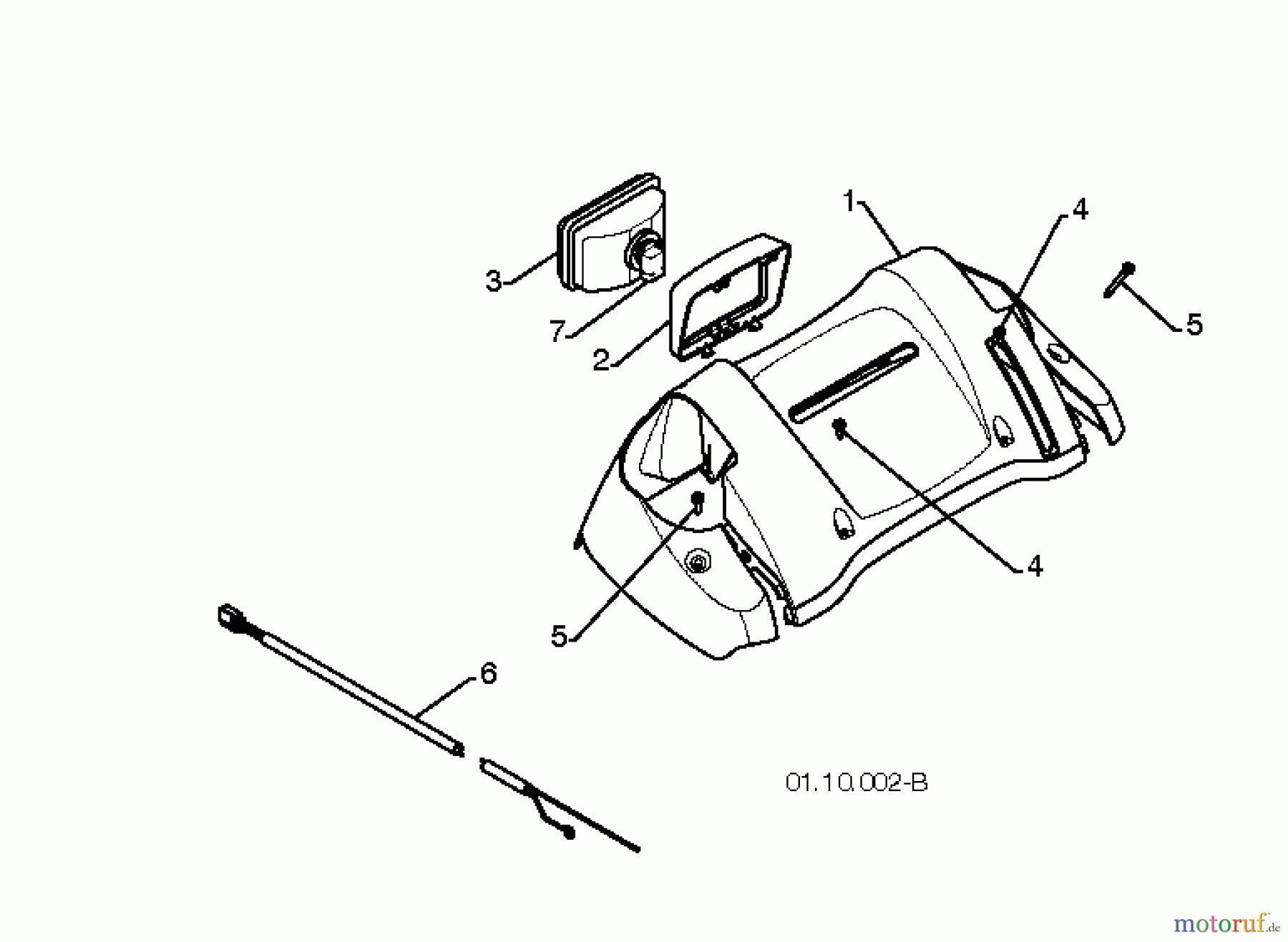  Jonsered Schneefräsen ST 2106 (96191002006) - Jonsered Snow Thrower (2009-09) HANDLE #1