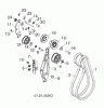 Jonsered ST 2106 (96191002008) - Snow Thrower (2012-06) Listas de piezas de repuesto y dibujos CHASSIS ENGINE PULLEYS #3