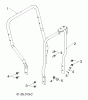 Jonsered ST 2106 (96191002008) - Snow Thrower (2012-06) Listas de piezas de repuesto y dibujos HANDLE #3
