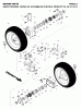 Jonsered ST 2109 E (96191001303) - Snow Thrower (2007-01) Listas de piezas de repuesto y dibujos WHEELS TIRES