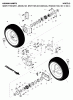 Jonsered ST 2111 E (96191001400) - Snow Thrower (2007-01) Listas de piezas de repuesto y dibujos WHEELS TIRES