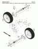 Jonsered ST 2111 E (96191002202) - Snow Thrower (2007-10) Spareparts WHEELS TIRES