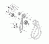 Jonsered ST 2111 E (96191004106) - Snow Thrower (2012-08) Listas de piezas de repuesto y dibujos CHASSIS ENGINE PULLEYS A