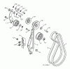 Jonsered ST 2111 E - Snow Thrower (2010-08) Listas de piezas de repuesto y dibujos CHASSIS ENGINE PULLEYS