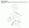 Jonsered CT2105F (96081000104) - Cultivator (2008-04) Listas de piezas de repuesto y dibujos TRANSMISSION