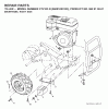 Jonsered CT2105R (96091000103) - Cultivator (2007-02) Listas de piezas de repuesto y dibujos MAINFRAME RIGHT SIDE