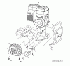 Jonsered CT2105R (96091000108) - Cultivator (2011-05) Listas de piezas de repuesto y dibujos MAINFRAME RIGHT SIDE