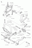 Jonsered HT2122 - Hedge Trimmer (2000-03) Listas de piezas de repuesto y dibujos HANDLE CONTROLS