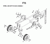 Jonsered FT5 (954003311) - Front-Tine Tiller (1997-01) Pièces détachées WHEEL DEPTH STAKE ASSEMBLY