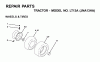 Jonsered LT13A (JNA13HA) - Lawn & Garden Tractor (2001-05) Ersatzteile WHEELS TIRES