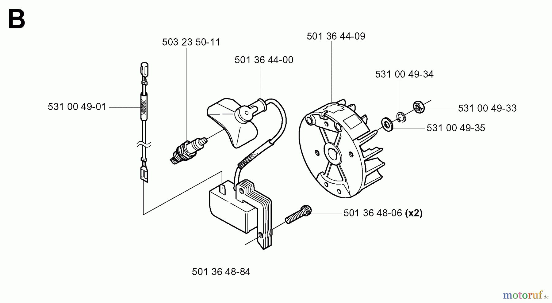  Jonsered Heckenscheren HT2126 PRO TWIST - Jonsered Hedge Trimmer (2000-03) IGNITION SYSTEM