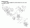 Jonsered RT5 (JRT5R, 954130057) - Rear-Tine Tiller (2002-02) Spareparts MAINFRAME LEFT SIDE