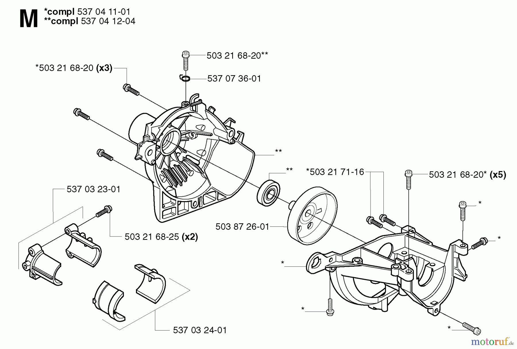  Jonsered Motorsensen, Trimmer BC2125 - Jonsered Brushcutter (2003-03) CRANKCASE