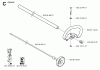 Jonsered GC2125 - String/Brush Trimmer (2004-01) Listas de piezas de repuesto y dibujos SHAFT HANDLE