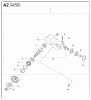 Jonsered FC2145W - String/Brush Trimmer (2010-09) Listas de piezas de repuesto y dibujos BEVEL GEAR