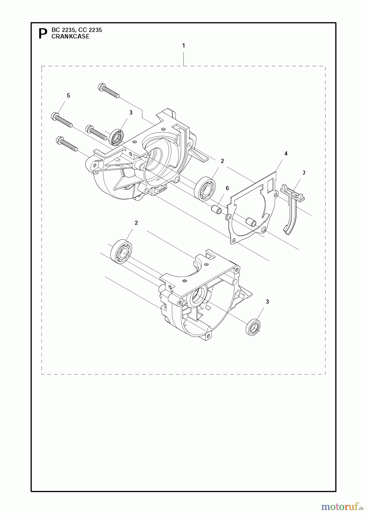  Jonsered Motorsensen, Trimmer CC2235 - Jonsered String/Brush Trimmer (2011-02) CRANKCASE