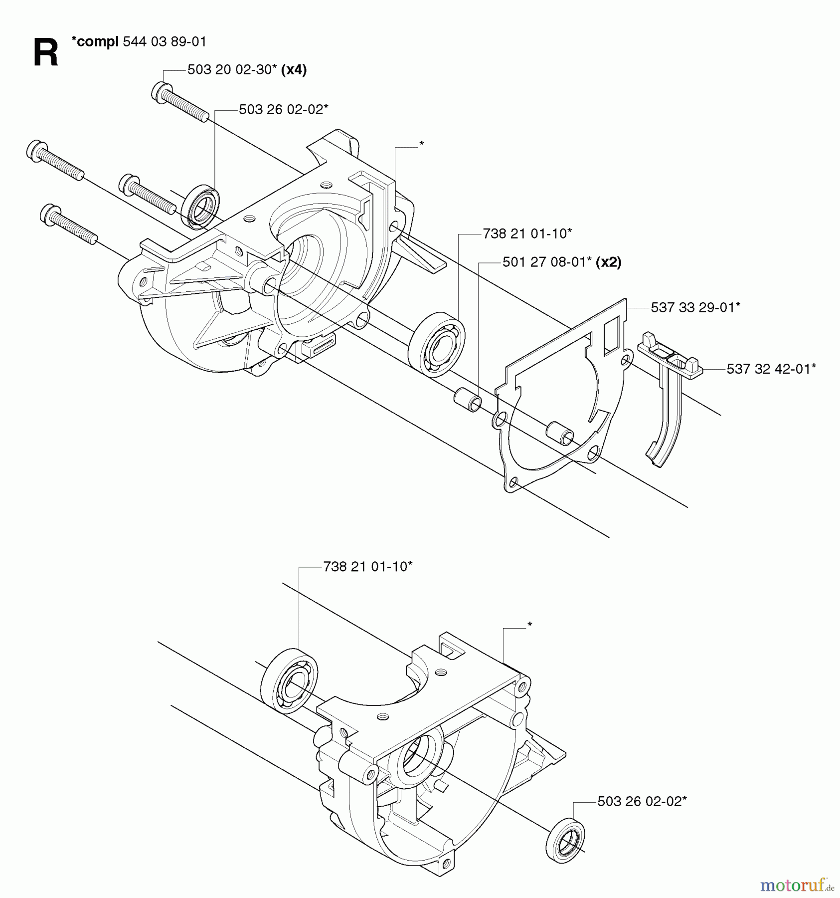  Jonsered Motorsensen, Trimmer GC2236 - Jonsered String/Brush Trimmer (2007-01) CRANKCASE