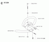 Jonsered GC2236 - String/Brush Trimmer (2007-01) Listas de piezas de repuesto y dibujos HANDLE