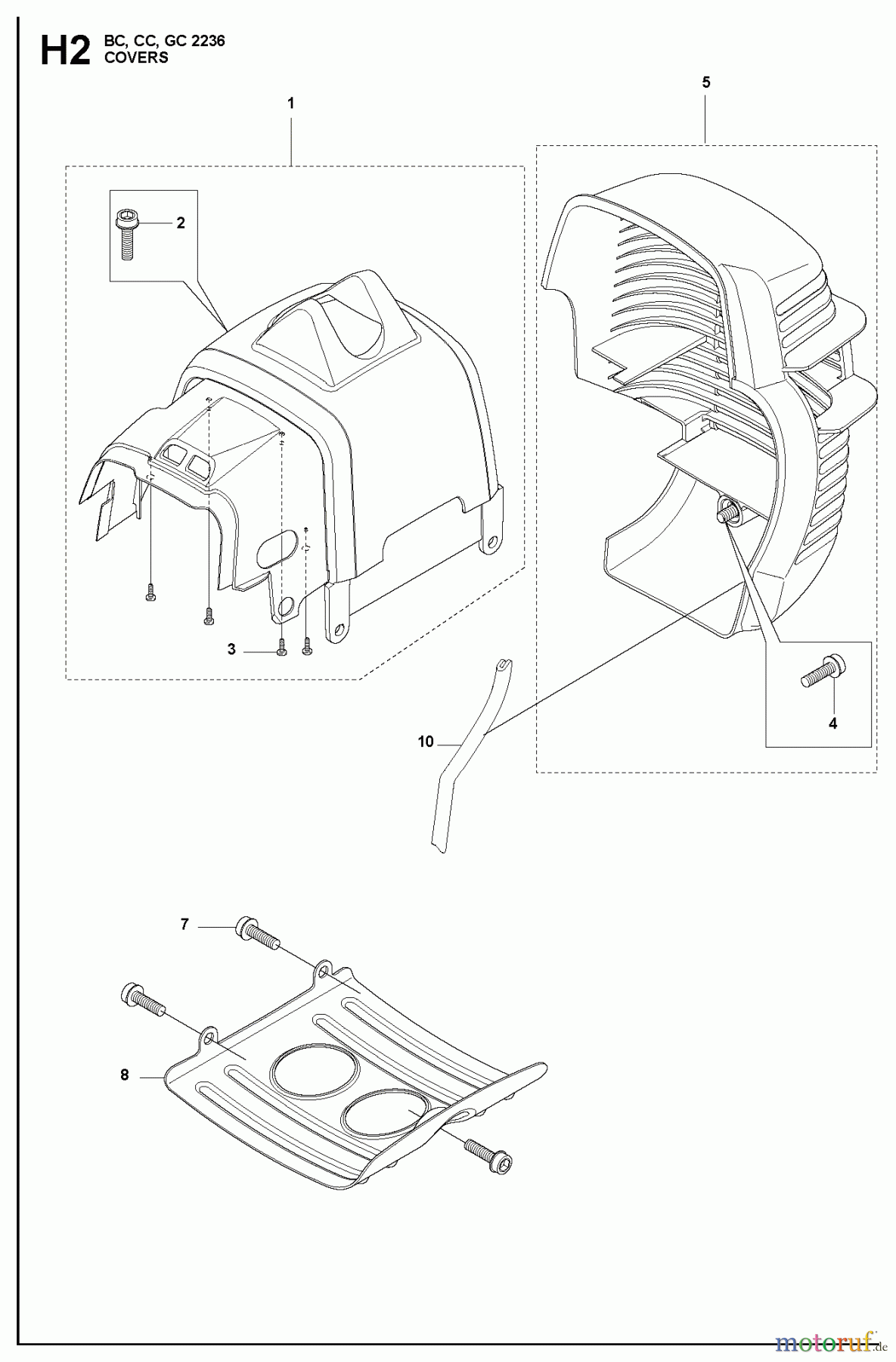  Jonsered Motorsensen, Trimmer CC2236 - Jonsered String/Brush Trimmer (2010-11) COVER #1