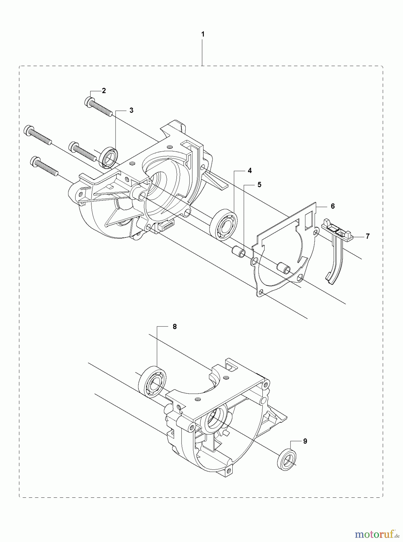  Jonsered Motorsensen, Trimmer BC2236 - Jonsered Brushcutter (2010-11) CRANKCASE