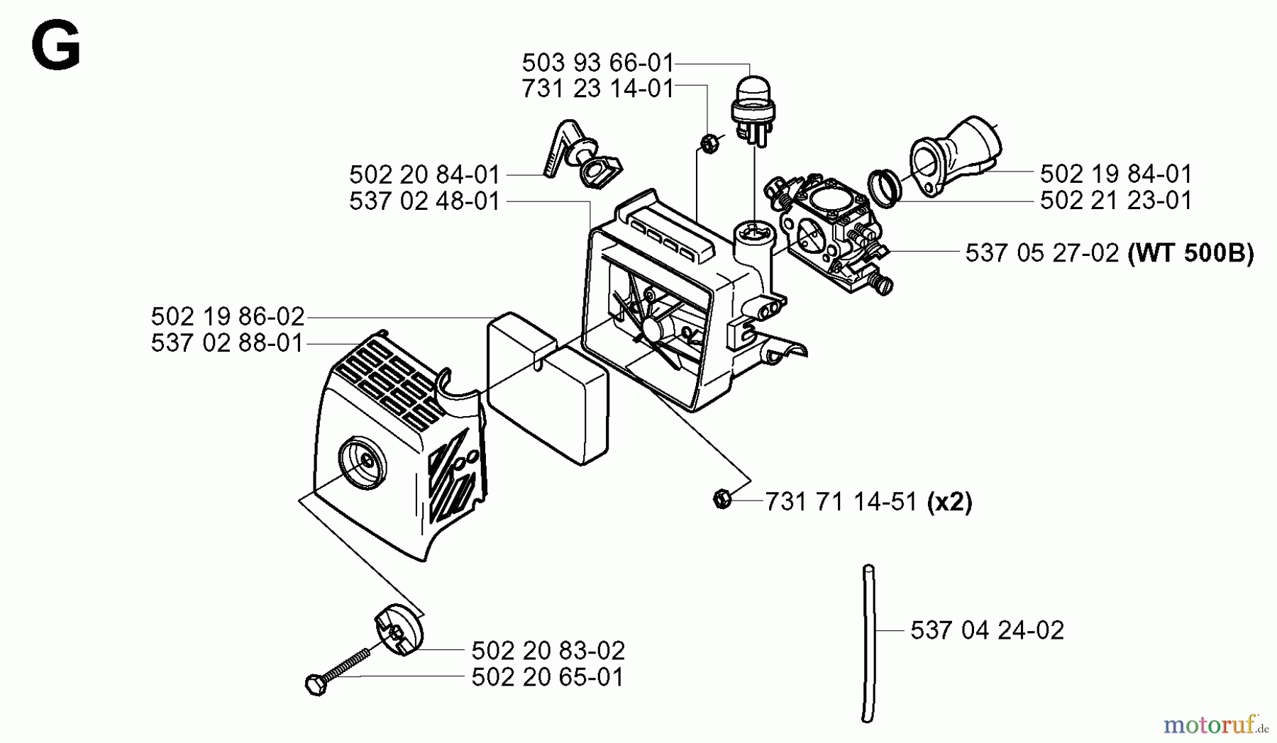  Jonsered Motorsensen, Trimmer BP2040 - Jonsered String/Brush Trimmer (2000-10) CARBURETOR AIR FILTER