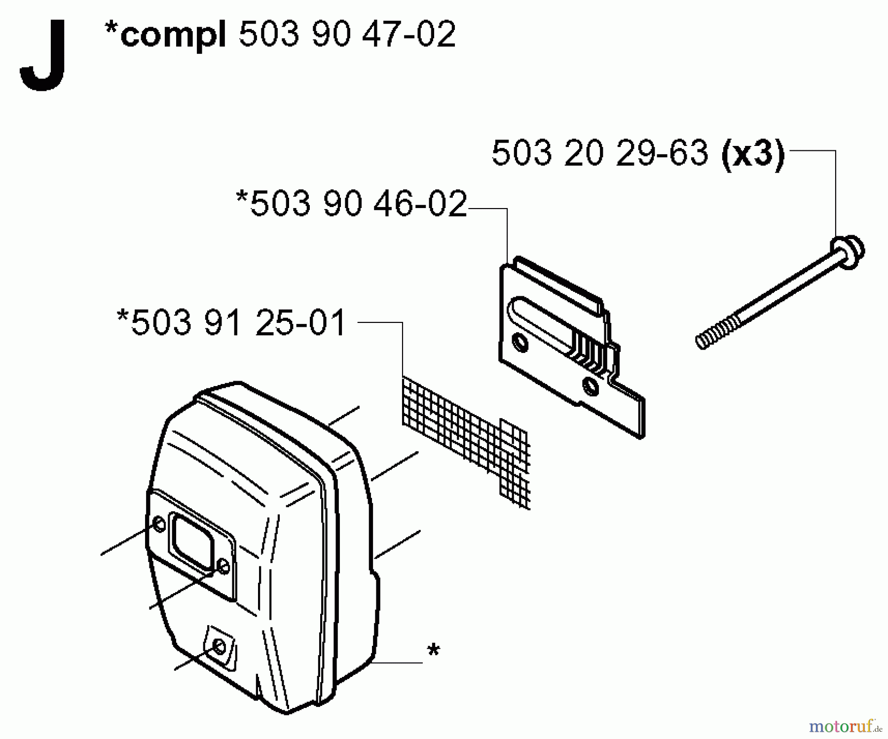  Jonsered Motorsensen, Trimmer BP2040 - Jonsered String/Brush Trimmer (2000-10) MUFFLER