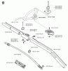 Jonsered BP2040 - String/Brush Trimmer (2000-10) Listas de piezas de repuesto y dibujos SHAFT HANDLE