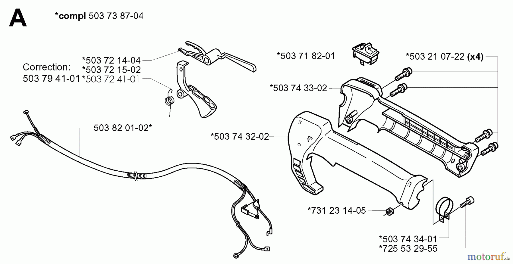 Jonsered Motorsensen, Trimmer BP2040 - Jonsered String/Brush Trimmer (2000-10) THROTTLE CONTROLS #2
