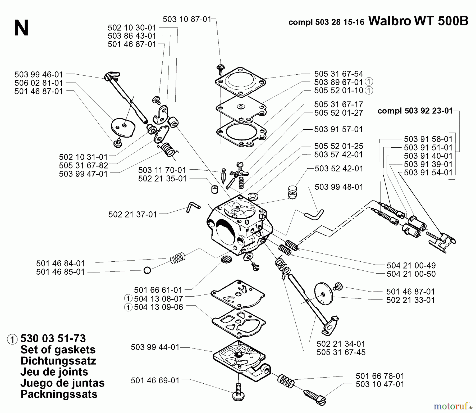  Jonsered Motorsensen, Trimmer BP2040C - Jonsered String/Brush Trimmer (2000-02) CARBURETOR DETAILS