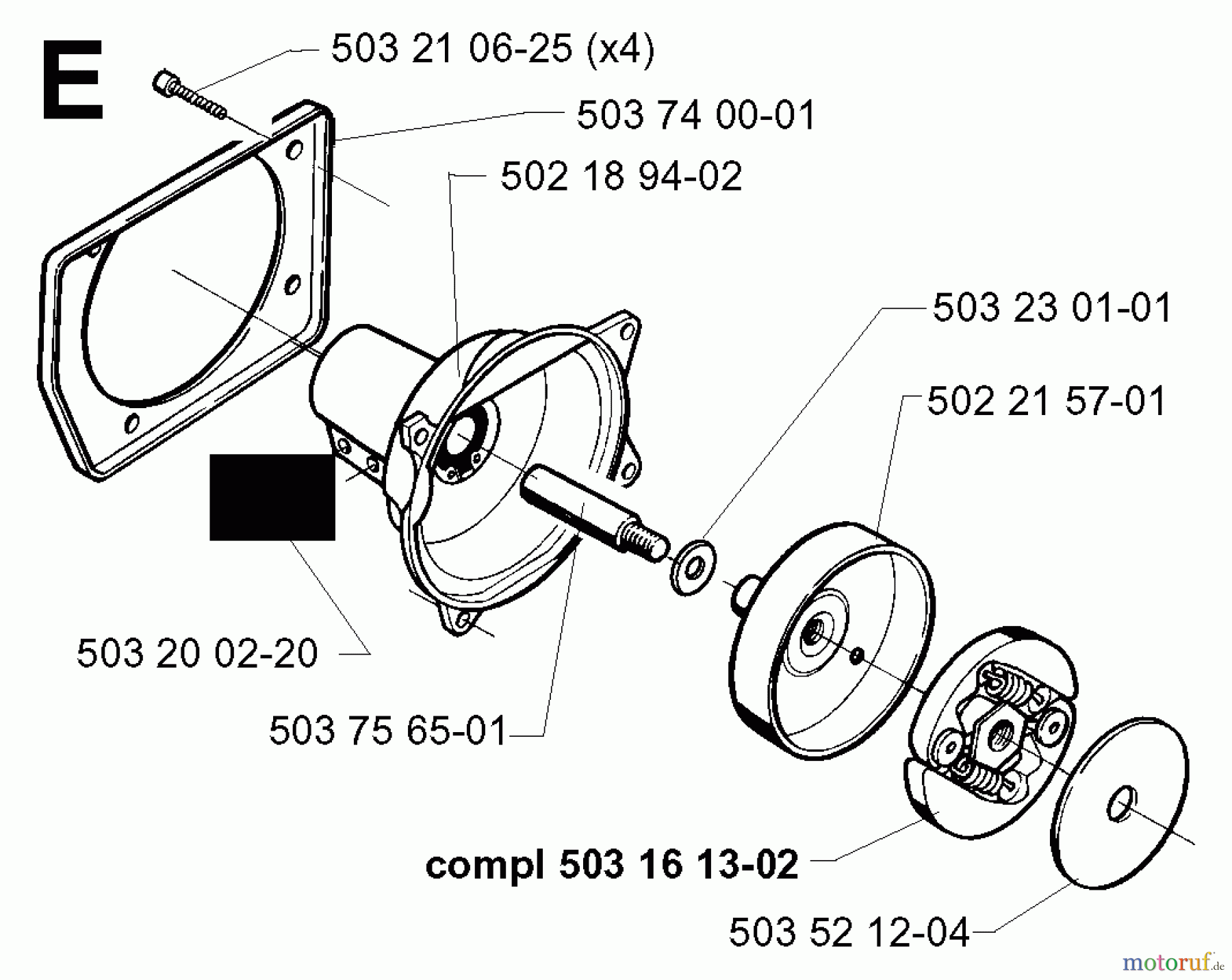  Jonsered Motorsensen, Trimmer BP2040C - Jonsered String/Brush Trimmer (2000-02) CLUTCH