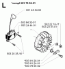 Jonsered BP2040C - String/Brush Trimmer (2000-02) Listas de piezas de repuesto y dibujos IGNITION SYSTEM