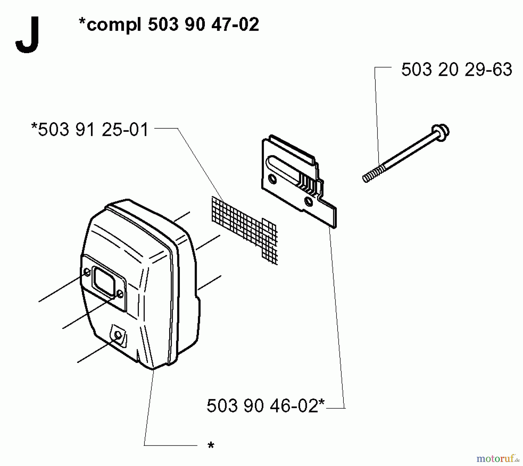  Jonsered Motorsensen, Trimmer BP2040C - Jonsered String/Brush Trimmer (2000-02) MUFFLER