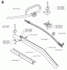Jonsered BP2040C - String/Brush Trimmer (2000-02) Listas de piezas de repuesto y dibujos SHAFT HANDLE