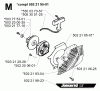Jonsered BP2040C - String/Brush Trimmer (2000-02) Listas de piezas de repuesto y dibujos STARTER