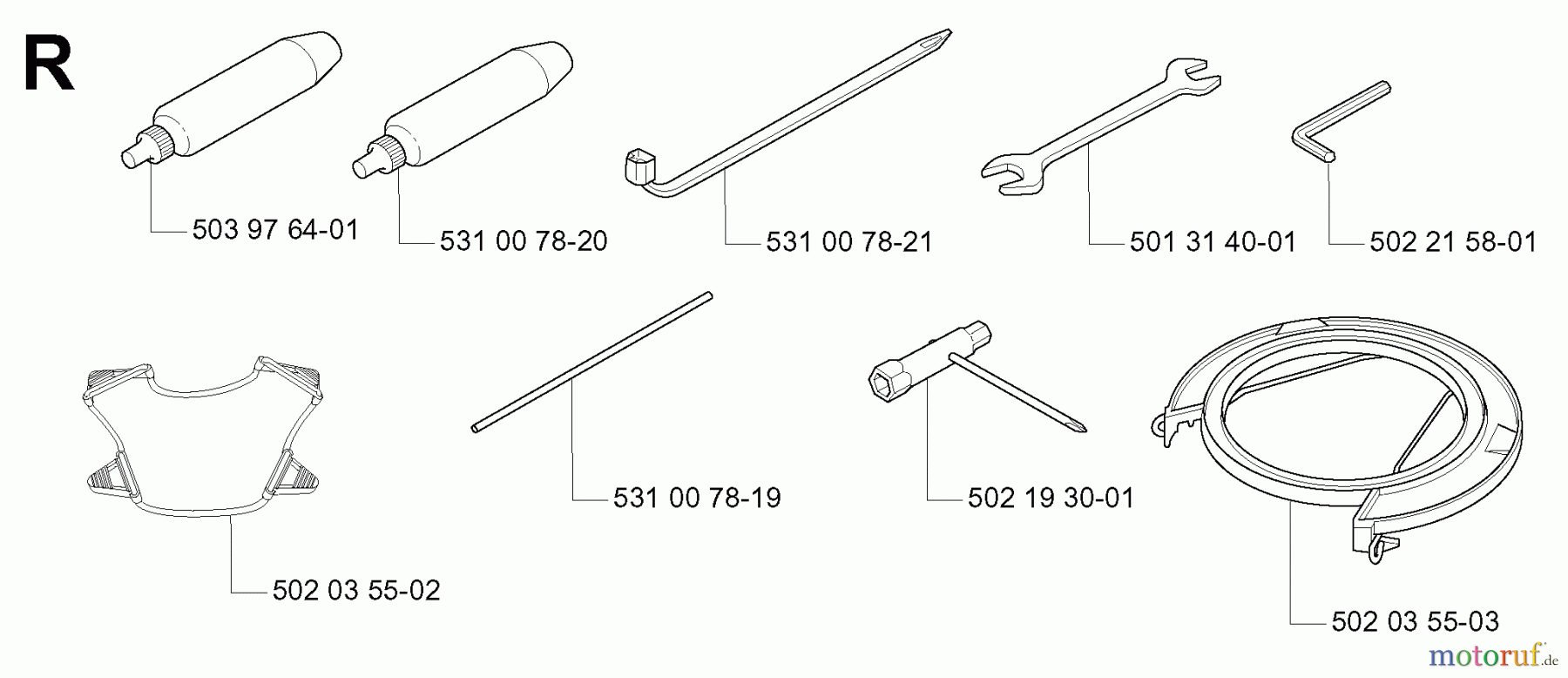  Jonsered Motorsensen, Trimmer BP2052 - Jonsered String/Brush Trimmer (2001-02) ACCESSORIES