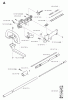 Jonsered BP2052 - String/Brush Trimmer (2001-02) Listas de piezas de repuesto y dibujos SHAFT HANDLE