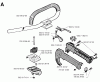 Jonsered BP40 - String/Brush Trimmer (1995-02) Listas de piezas de repuesto y dibujos HANDLE CONTROLS
