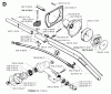 Jonsered BP40 - String/Brush Trimmer (1996-03) Listas de piezas de repuesto y dibujos BEVEL GEAR SHAFT
