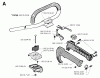Jonsered BP40 - String/Brush Trimmer (1996-03) Listas de piezas de repuesto y dibujos HANDLE CONTROLS