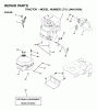 Jonsered LT15 (JNA1542A) - Lawn & Garden Tractor (2001-05) Listas de piezas de repuesto y dibujos ENGINE CUTTING EQUIPMENT